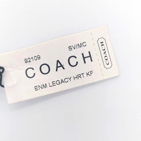 Vintage COACH Legacy Signature Rainbow Keychain Fob Purse Charm-RARE #92109 - Picture 9 of 10